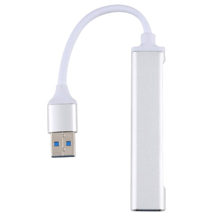 Adaptador de concentrador de aleación de aluminio A-809 de 4 puertos USB 3.0 a USB 3.0, A-809