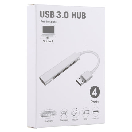 Adaptador de concentrador de aleación de aluminio A-809 de 4 puertos USB 3.0 a USB 3.0, A-809