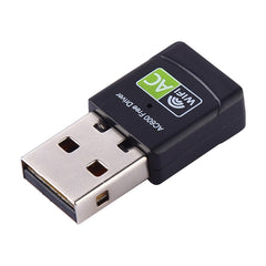 AC600Mbps 2.4GHz & 5GHz Dual Band USB 2.0 WiFi Free Drive Adapter External Network Card, AC600Mbps