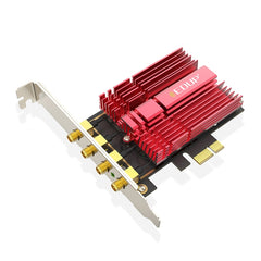 EDUP 9633-800 AC1900Mbps 2.4GHz & 5GHz Dual Band PCI-Express Adapter 4 Antenna External Network Card, AC1900Mbps