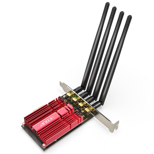 EDUP 9633-800 AC1900Mbps 2.4GHz & 5GHz Dual Band PCI-Express Adapter 4 Antenna External Network Card, AC1900Mbps