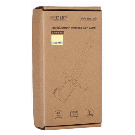 EDUP EP-9620 2 in 1 AC1200Mbps 2.4GHz & 5.8GHz Dual Band PCI-E 2 Antenna WiFi Adapter External Network Card + Bluetooth