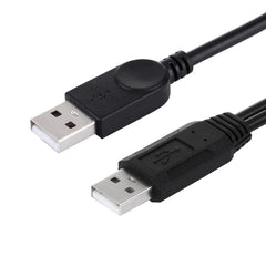 2 in 1 USB 2.0 Male to 2 Dual USB Male Cable for Computer / Laptop, Length: 50cm, USB 2.0 AM to 2 USB 2.0 AM