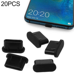 20 PCS Silicone Anti-Dust Plugs for USB-C / Type-C Port