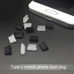 20 PCS Silicone Anti-Dust Plugs for USB-C / Type-C Port