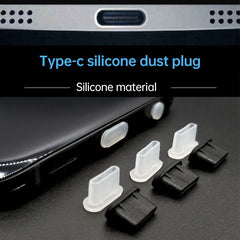 20 PCS Silicone Anti-Dust Plugs for USB-C / Type-C Port