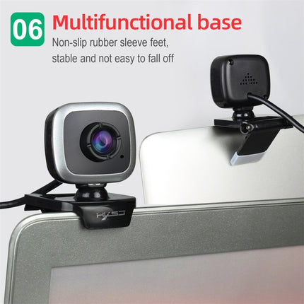 HXSJ A849 480P Adjustable 360 Degree HD Video Webcam PC Camera with Microphone