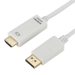 4K x 2K DP to HDMI Converter Cable, Cable Length: 1.8m, 4K x 2K DP to HDMI Black, 4K x 2K DP to HDMI White