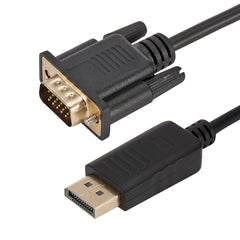 DP to VGA HD Converter Cable, Cable Length: 1.8m, DP to VGA