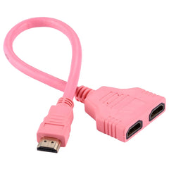 30cm HDMI Male to Dual HDMI Female 1.4 Version Cable Connector Adapter