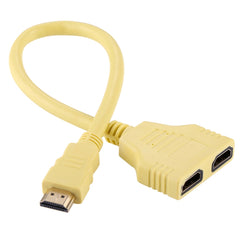 30cm HDMI Male to Dual HDMI Female 1.4 Version Cable Connector Adapter