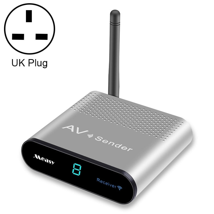 Measy AV220 2,4 GHz Kabelloser Audio-/Video-Sender und -Empfänger, Übertragungsdistanz: 200 m, UK-Stecker, AV220