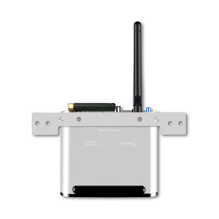 Measy AV550 5.8GHz Wireless Audio / Video Transmitter Receiver with Infrared Return, US Plug, AV550 Silver