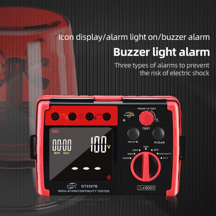BENETECH GT5307B Professional LCD Digital Insulation Resistance Tester, GT5307B Insulation Resistance Tester