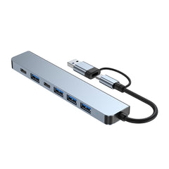 BYL-2217TU 7 in 1 USB 3.0 and Type-C / USB-C to USB 3.0 USB 2.0 HUB Adapter, 7 in 1