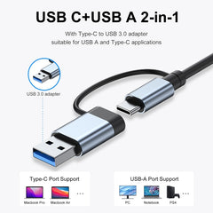 BYL-2217TU 7 in 1 USB 3.0 and Type-C / USB-C to USB 3.0 USB 2.0 HUB Adapter, 7 in 1