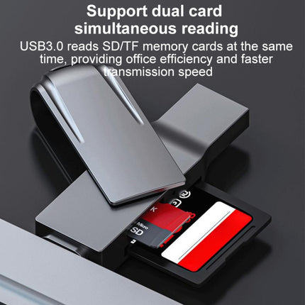 2 In 1 Multifunction USB-C / Type-C to USB 3.0 Card Reader, Type-C to USB 3.0