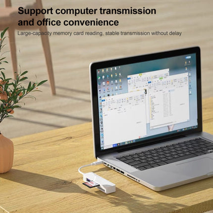 4 in 1 MS + SD + TF + USB2.0 Multi-function Card Reader for Type-C Devices, Type-C