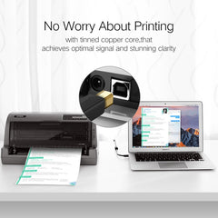 For Canon, Epson, HP, Cable Length: 1m, USB 2.0 (1m)