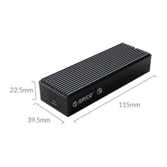 ORICO M2PVC3-G20-GY-BP USB3.2 20Gbps M.2 NVMe SSD Enclosure, M2PVC3-G20-GY-BP