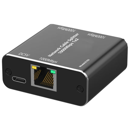 KC-E102 1000M LAN 1 to 2 RJ45 Splitter Adapter Ethernet Network Female Connector, KC-E102