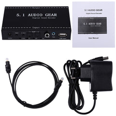 NK-A6L 5.1 Audio Gear Digital Sound Decoder, EU Plug, 5.1 Channel