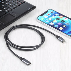 USB-C / Type-C Male to USB-C / Type-C Female Adapter Cable, Cable Length: 1m, 1m