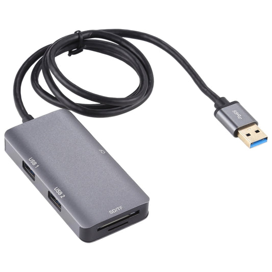 5 In 1 Dual USB 3.0 + CF + TF + SD Multi-function USB 3.0 Card Reader, 5 In 1 USB 3.0