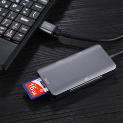 5 In 1 Dual USB 3.0 + CF + TF + SD Multi-function USB 3.0 Card Reader, 5 In 1 USB 3.0