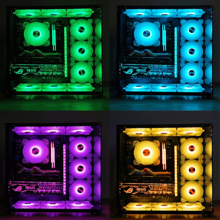 COOLMOON RGB Cooling Fan120mm PWM 6PIN S1 ARGB Fans, CM-S1