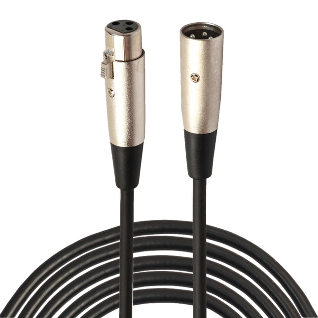 5m 3-Pin XLR Male to XLR Female MIC Shielded Cable Microphone Audio Cord, Length: 5m