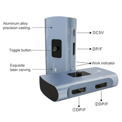 Z57 DP Female x 2 to USB-C / Type-C + DP Female Two Way DP Switcher, Z57