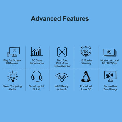 R1pro Windows and Linux System Mini PC, Quad Core 1.5GHz, RAM: 1GB, ROM: 8GB, Support WiFi, WiFi Version