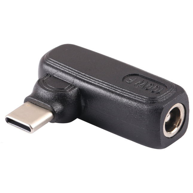 100W 6.0x1.4mm Female to USB-C/Type-C Male Plug Laptop Adapter Connector, 6.0x1.4mm