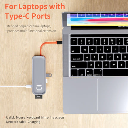ROCK TR01 10 In 1 Type-C / USB-C to HDMI + VGA Multifunctional Extension HUB Adapter