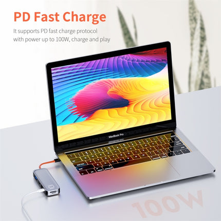 ROCK TR01 10 In 1 Type-C / USB-C to HDMI + VGA Multifunctional Extension HUB Adapter