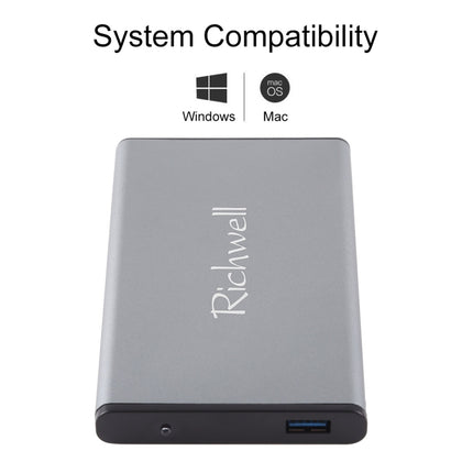 Richwell SATA R2-SATA-500GB 500GB 2.5 inch USB3.0 Super Speed Interface Mobile Hard Disk Drive