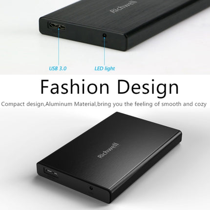 Richwell SATA R23-SATA-250GB 250GB 2.5 inch USB3.0 Interface Mobile Hard Disk Drive, 250GB
