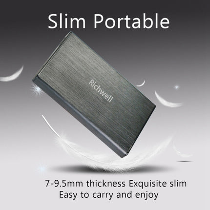 Richwell SATA R23-SATA-250GB 250GB 2.5 inch USB3.0 Interface Mobile Hard Disk Drive, 250GB