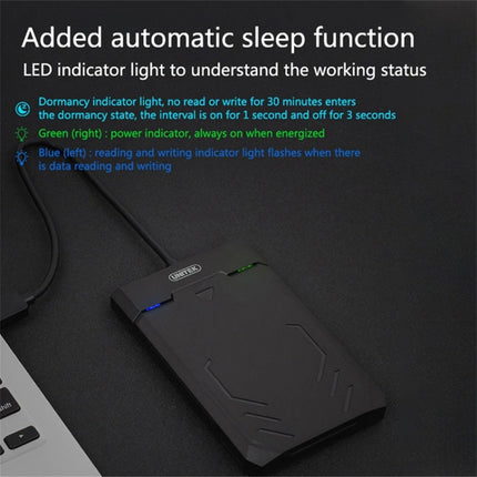 UNITEK SATA 2.5 inch USB 3.0 Interface HDD Enclosure, Length: 30cm