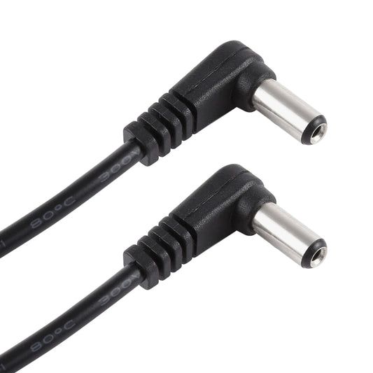 30cm 5A 5.5 x 2.1mm Male to Male Elbow DC Power Supply Plug Cable, DC 12-24V