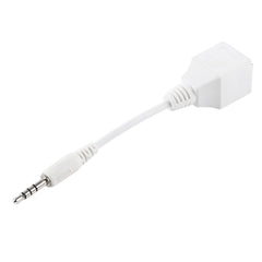 CAT5 RJ45 Socket to 3.5mm 4 Pole Male Plug Audio Ethernet LAN Network Adapter, Total Length: about 13cm