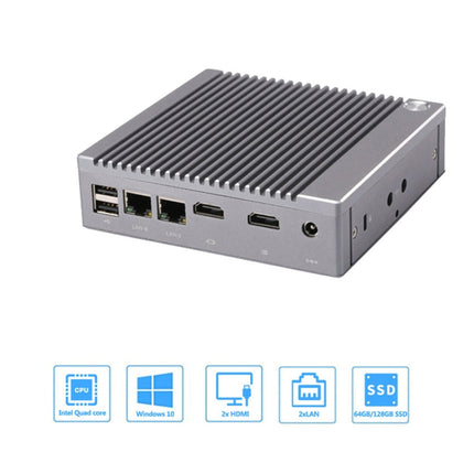K660S Windows and Linux System Mini PC, Intel Celeron Processor N2840 Quad-Core 1.83- 2.25GHz, 2GB RAM + 32GB SSD, 2GB+32GB
