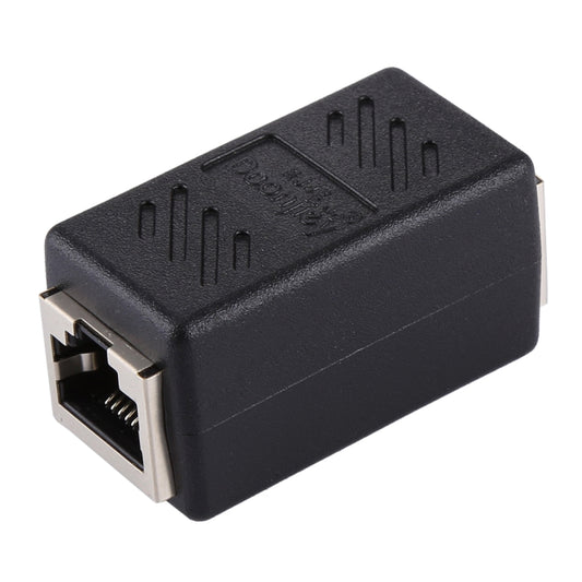 Crystal Network Straight Through Head-line Connector Pair Terminal Female to Double Head RJ45 Interface Extension Device, 2 Ports