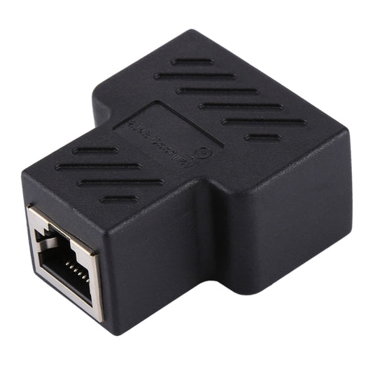 Crystal Network Straight Through Head-line Connector Terminal Female to Female Three Head RJ45 Interface Extension Device, 3 Ports