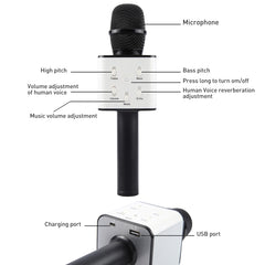 SDRD SD-08 Double Speakers High Sound Quality Handheld KTV Karaoke Recording Bluetooth Wireless Condenser Microphone