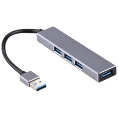 3019 4 x USB 3.0 to USB 3.0 Aluminum Alloy HUB Adapter with LED Indicator