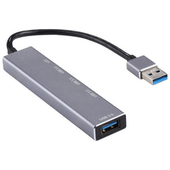 3019 4 x USB 3.0 to USB 3.0 Aluminum Alloy HUB Adapter with LED Indicator