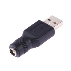 USB Male to 5.5 x 2.1mm Female Plug Adapter Connector, USB Male to 5.5 x 2.1mm