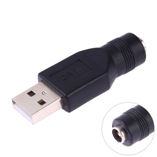 USB Male to 5.5 x 2.1mm Female Plug Adapter Connector, USB Male to 5.5 x 2.1mm